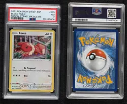 Eevee (Fusion Strike Three Pack Blisters) Pokemon Sword & Shield PSA 7 - Image 3