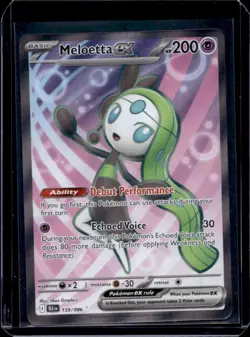 2025 Pokemon SV Black Bolt BLK EN Meloetta ex Ultra Rare #159/086 - Image 1