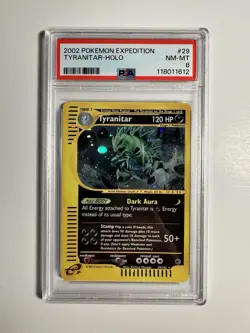 POKEMON EXPEDITION TYRANITAR #29 HOLO PSA 8 NM-MT #* - Image 2