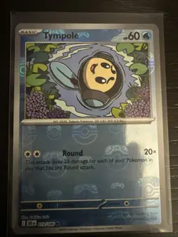 Tympole MASTER Ball Holo 19/86 - S&V Black Bolt - Pokemon TCG MASTER BALL NM - Image 1