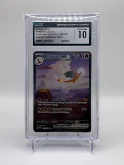 Charizard EX Holo Pokemon 199/165 Scarlet Violet 151 CGC Gem Mint 10 - Image 1