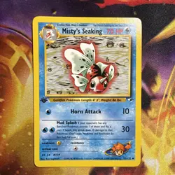 1st Edition Misty’s Seaking 55/132 - Gym Heroes - Near Mint Pokemon - Image 1