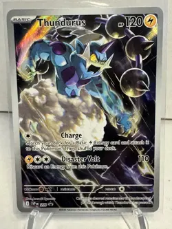 Pokemon TCG Black Bolt Thunderus 209 Black Star Promo Black Bolt Pokemon NM - Image 1