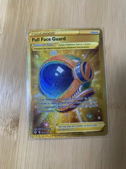 2021 Pokemon SWSH Evolving Skies Full Face Guard 231/203 Gold Secret - NM - Image 1