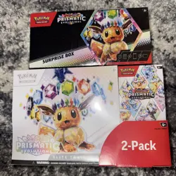 Pokemon Prismatic Evolutions ETB & Booster Bundle Costco Sealed & Surprise Box - Image 1