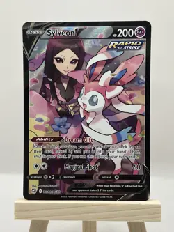 Pokemon TCG Sylveon V TG14/TG30 SWSH09 Brilliant Stars Full Art Holo NM - Image 1