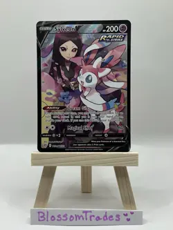 Pokemon TCG Sylveon V TG14/TG30 SWSH09 Brilliant Stars Full Art Holo NM - Image 2
