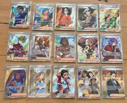 Pokemon Scarlett And Violet, SW&SH Full Art Trainer Lot Of 15 - Image 1