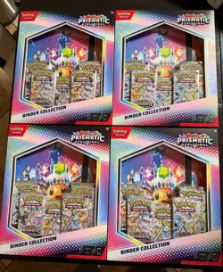 Prismatic Evolutions Binder Collection/ Scarlet & Violet Sealed LOT OF 4 - Image 1