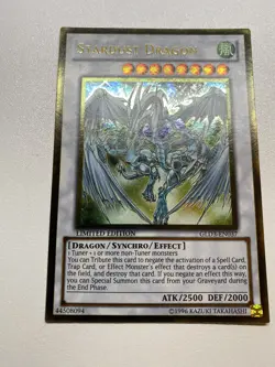 Yu-Gi-Oh! Stardust Dragon Ultra Rare Limited Edition GLD3-EN037 MP - Image 1