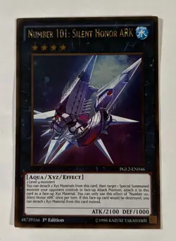 Yu-Gi-Oh! Number 101: Silent Honor ARK PGL2-EN046 Gold Rare 1st Edition LP - Image 1