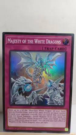 Majesty Of The White Dragons 1st Edition [LP] - Yu-Gi-Oh! SDWD [Super Rare] - Image 1