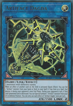 Yugioh Artifact Dagda DUOV-EN019 1st Edition Ultra Rare - Image 1