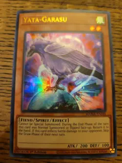 Yata Garasu 1st Edition Yugioh Card - Holographic Ultra Rare EX Konami - Image 1