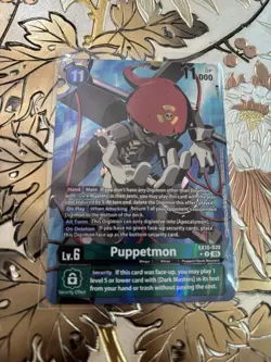 Digimon Card Game Puppetmon EX10-020 R Alt Art Sinister Order AUC - Image 1