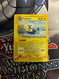 (Sw) Pokemon TCG WOTC Card Lanturn Aquapolis Set Holo Foil #H15/H32 LP - Image 1