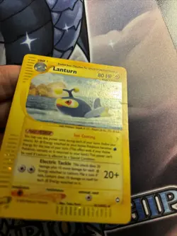 (Sw) Pokemon TCG WOTC Card Lanturn Aquapolis Set Holo Foil #H15/H32 LP - Image 4