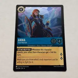 Anna 138/204 Disney Lorcana Ursula's Return Super Rare Cold Foil Card NM - Image 1