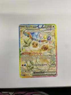 Eevee EX Gold Metal Pokemon Card-Collectible Gift Display！Christmas COOL - Image 2