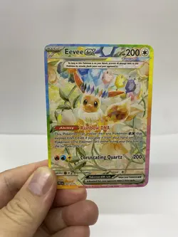Eevee EX Gold Metal Pokemon Card-Collectible Gift Display！Christmas COOL - Image 5