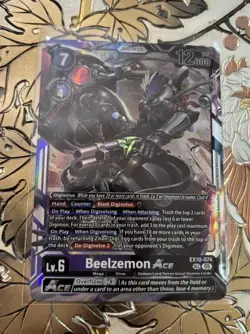 Digimon Card Game Beelzemon Ace EX10-074 SEC Secret Rare Sinister Order AUC - Image 1