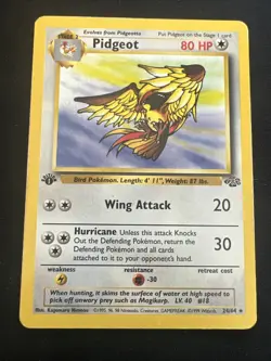 Pidgeot 24/64 Jungle Set Vintage Pokemon 2 Card 1st Edition Lot x2 - Image 5