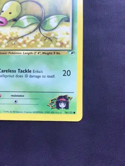 Pokemon Cards: Gym Heroes 1st Edition Common: Erika's Bellsprout 76/132 - Image 4