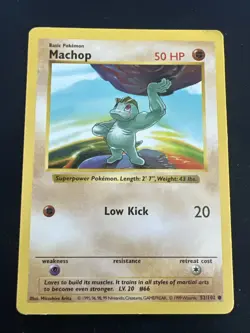 Base Set Vintage Shadowless Pokemon 9 Card Lot - Machoke, Staryu & Drowzee - Image 4