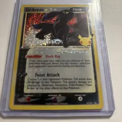 Umbreon 17/17 Celebrations Gold Star 25th Classic Holo Pokemon Card - Mint - Image 1