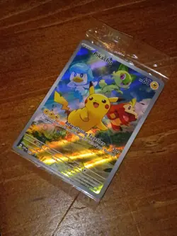 Pikachu ⚡ TCG Scarlet & Violet Pokemon Promo Card 027 Black Star Promo, Sealed - Image 3