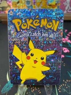 Pikachu #025 - Vintage Vending Machine Prism Sticker 2000 - Pokemon Card - Image 1