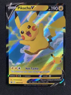 Pikachu V Promo SWSH: Sword & Shield Promo Cards SWSH143 Pokemon NM - Image 1