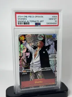 2024 Shanks Manga Psa 10 Op09 English 004 One Piece Card Game Op-09 - Image 1