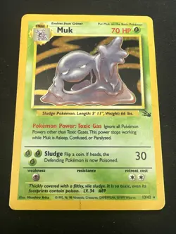 Muk 13/62 Fossil Set Vintage Pokemon Holo 2 Card Lot x2 - Image 4