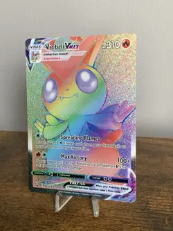 Victini VMAX 165/163 Battle Styles Rainbow Secret Rare 2021 Pokemon TCG Card - Image 2
