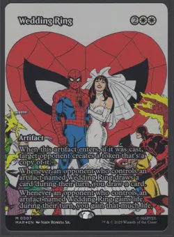 MTG Marvel’s Spider-Man Wedding Ring (Borderless) Foil #7 Mythic - Image 2