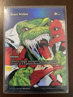 MTG Marvel’s Spider-Man Beast Within (Borderless) Foil #33 Mythic - Image 1