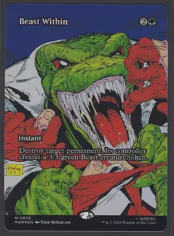 MTG Marvel’s Spider-Man Beast Within (Borderless) Foil #33 Mythic - Image 2