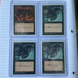 Lot of (4) 1995 Dark Ritual 4th Edition LP IV Magic The Gathering RARE - Image 1