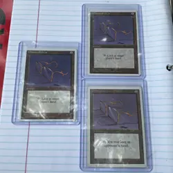 Lot of (3) 1995 MTG Glasses of Urza Revised Edition Regular Uncommon RARE - Image 1