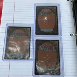 Lot of (3) 1995 MTG Glasses of Urza Revised Edition Regular Uncommon RARE - Image 3