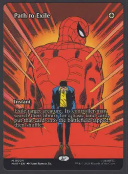 MTG Marvel’s Spider-Man Path to Exile (Borderless) #4 Mythic - Image 1