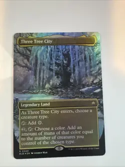 Three Tree City (Borderless) (0340) Bloomburrow Foil - Image 1