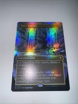 Three Tree City (Borderless) (0340) Bloomburrow Foil - Image 2