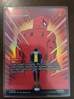 MTG Marvel’s Spider-Man Path to Exile (Borderless) Foil #4 Mythic - Image 1