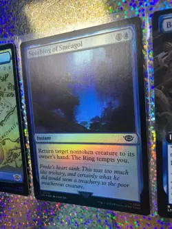 MTG Lord of the Rings: 0350 Borne Upon a Wind (Extended Art); Foil 0275 Island - Image 5
