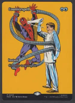MTG Marvel’s Spider-Man Counterspell (Borderless) #9 Mythic - Image 1