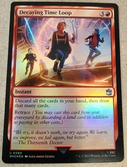Decaying Time Loop - #80 Foil - Universes Beyond: Doctor Who - Mtg - Image 1