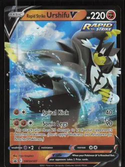 Pokemon TCG SWSH: Sword & Shield Promo Cards #SWSH107 Rapid Strike Urshifu V NM - Image 1
