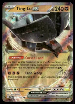Pokemon TCG Paldea Evolved #127/193 Ting-Lu ex NM - Image 1